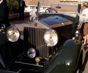 пазл Rolls-Royce свадебного автомобиля